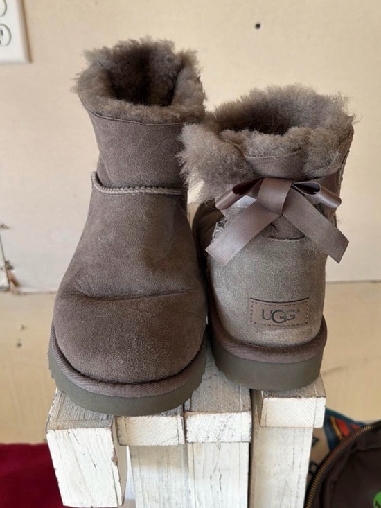 UGG Shoes - UGG Women's Mini Bailey Bow Boots in Grey